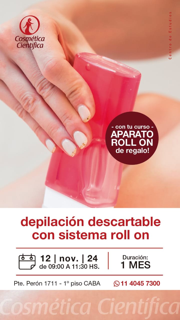 Curso Depilacion descartable con sistema roll on