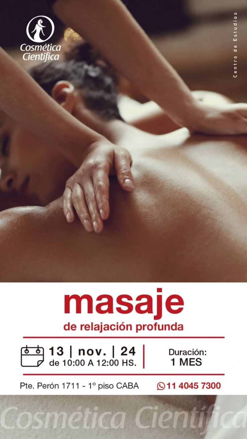 Curso > Masaje de relajacin profunda