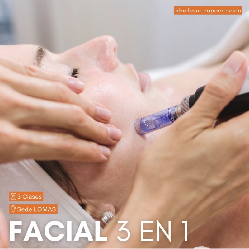 Facial 3 en 1: nanoneedling, hilos cosmetolgicos y dermaplaning